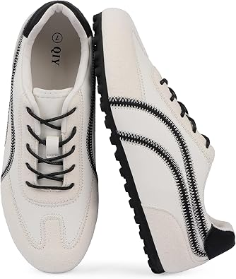 QIY Casual Sneakers for Women Lightweight Walking Tennis Shoes Comfortable Non Slip Womens Fashion Sneakers