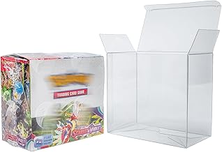 PET Booster Protective Box - Pack of 10 Clear Hard Cases 13.2 × 12.2 × 7 cm - Compatible with Pokémon Booster Box 36 Envelopes - Dustproof, Heavy Duty for Collectors