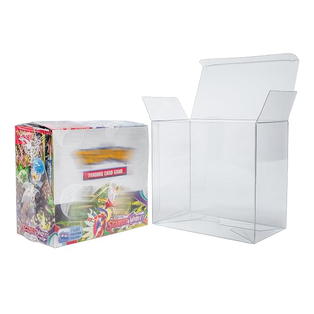 Protector PET Booster box pack 10 unidades, protector plástico para cajas de 36 sobres 13,2x12,7x7,2CM…