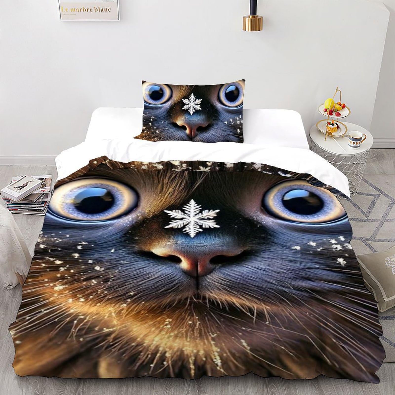 Housse de couette animaux imprimé 3D pour chambre de garçon