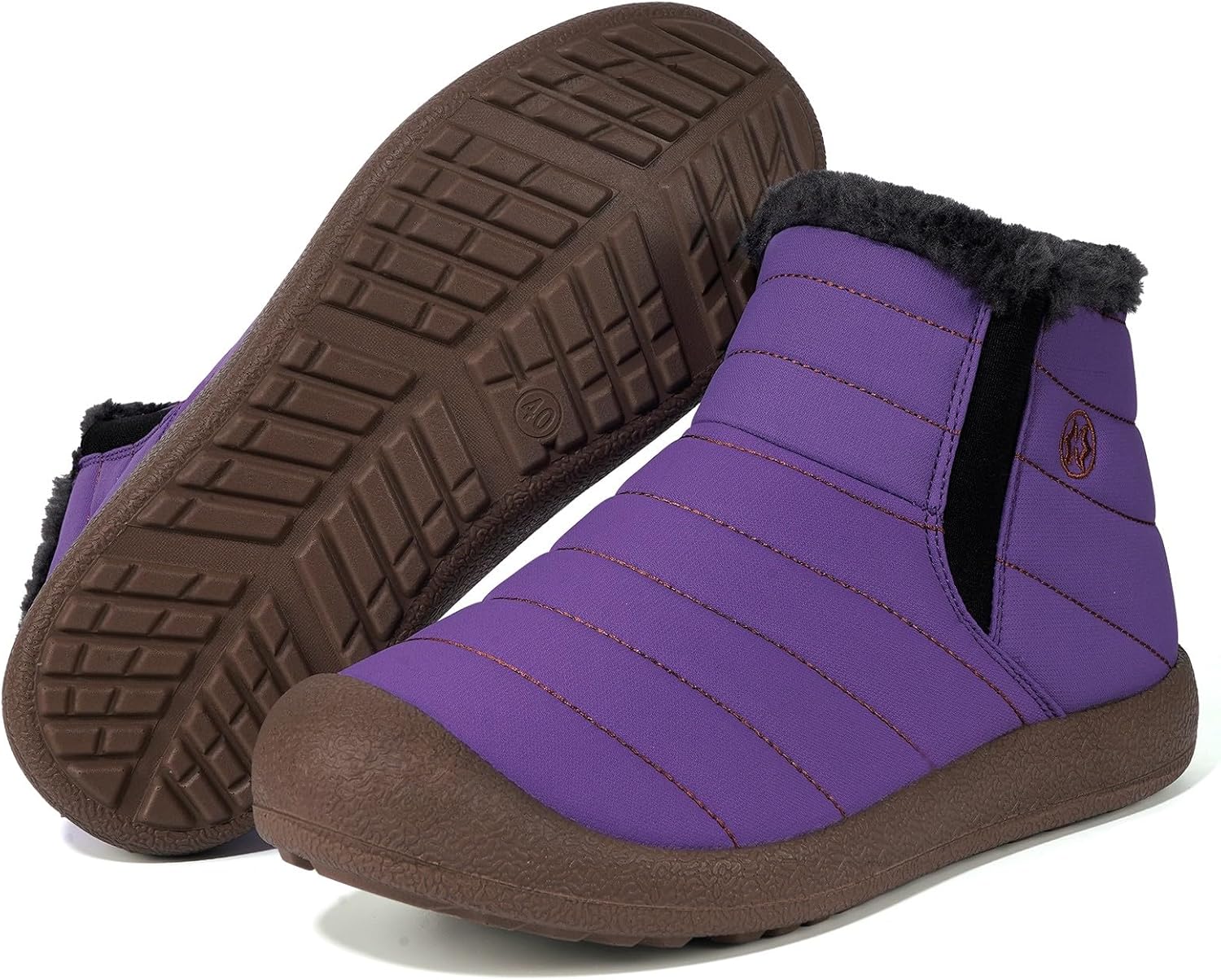 Womens Mens Snow Boots Winter Shoes Slip On Ankle Booties Anti-Slip Water Resistant Fully Fur Lined Outdoor Sneakers - Image 7