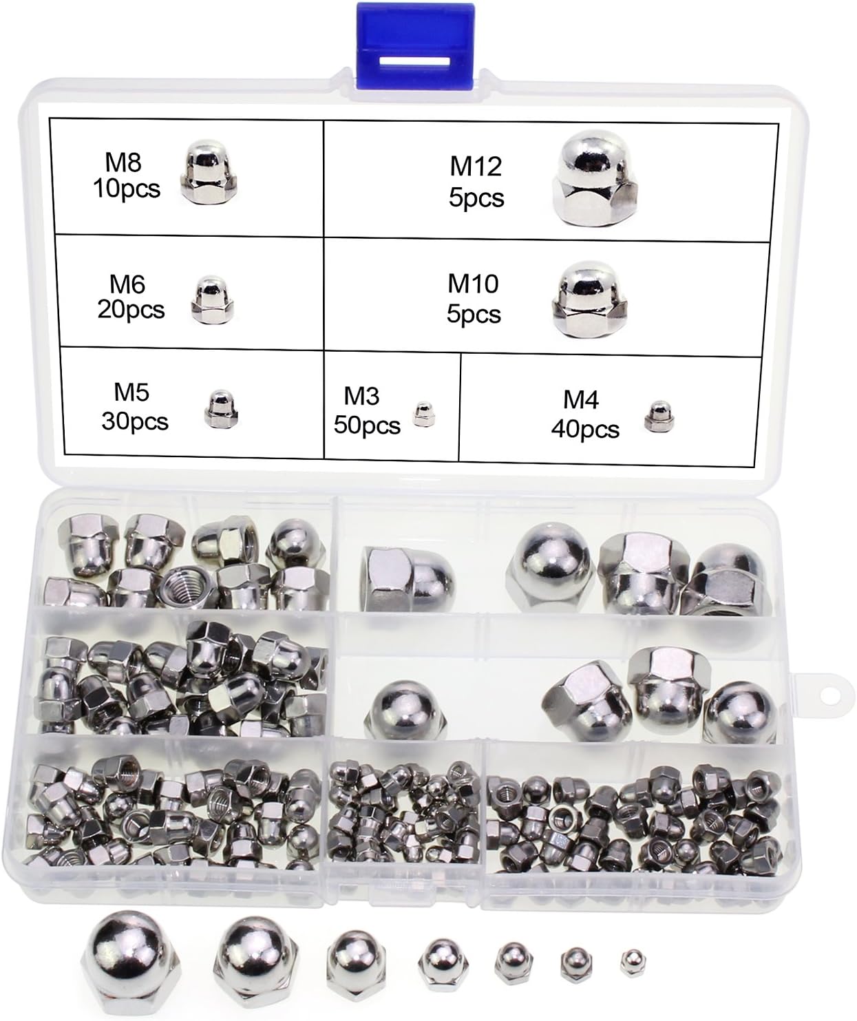 Kit De 100 écrous Hexagonaux En Acier Inoxydable M5 - Boulonnerie Métrique Grade 5