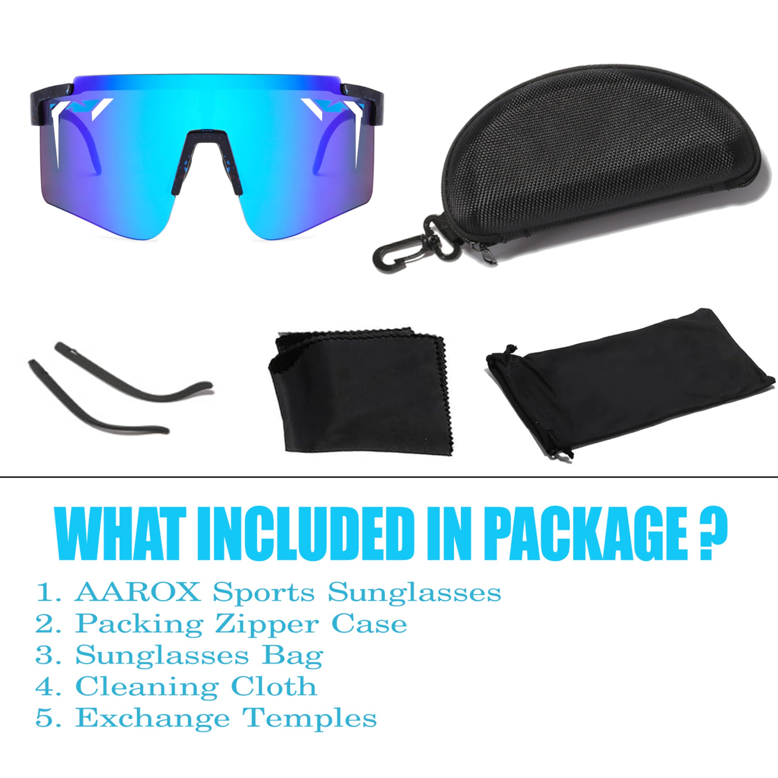 Sport-Sonnenbrille für Damen und Herren, Vipers-Sonnenbrille für Männer, Baseball- und Softball-Brille für Jugendliche ab 12 Jahren