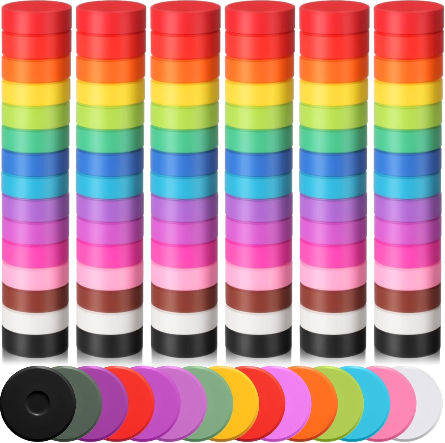 Nuanchu 60 Pcs Tempera Paint Cakes 15 Colors Tempera Paint Washable Art Supplies for Painting Drawing Crafts Activities