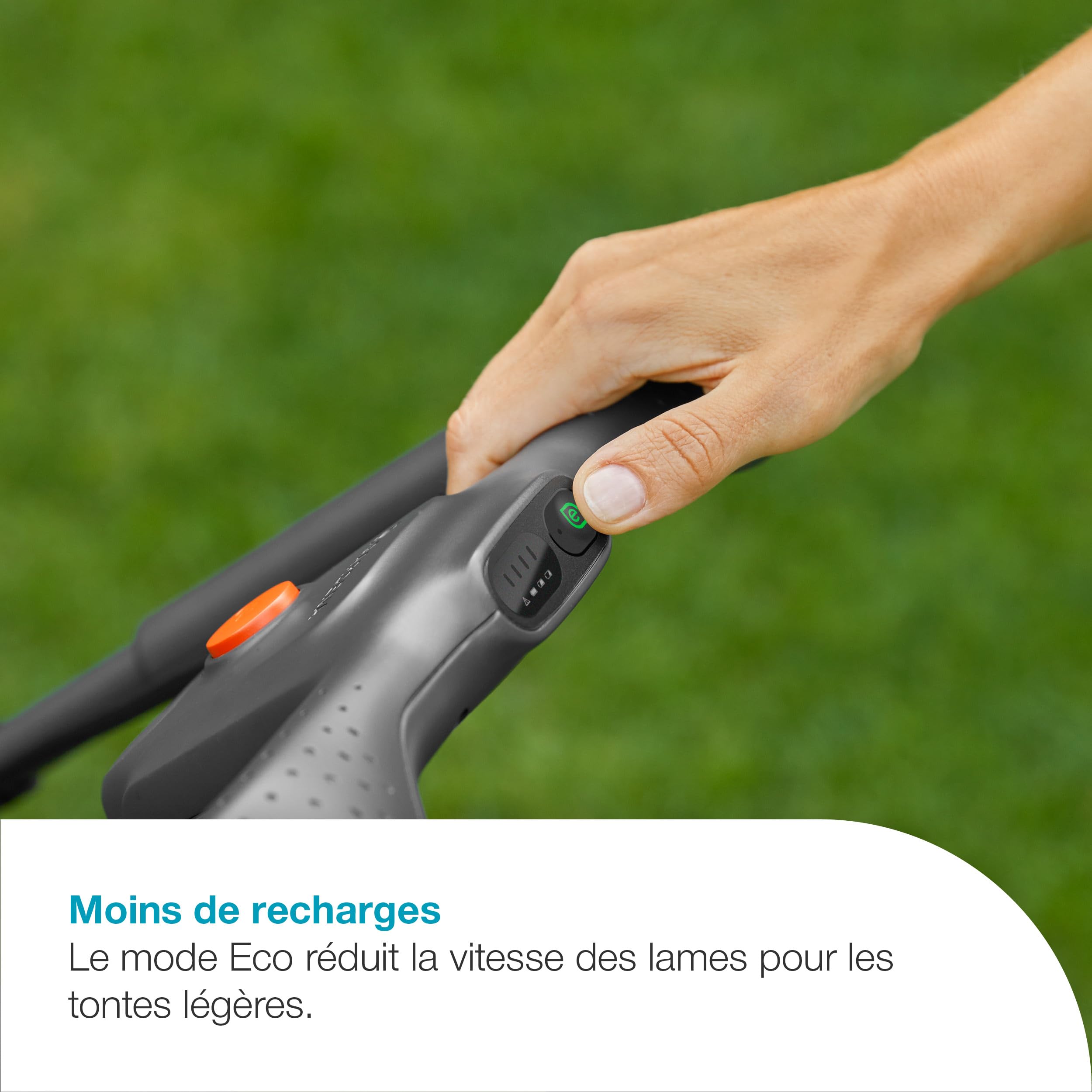 Gardena Tondeuse PowerMax 32/18V P4A - sans chargeur ni batterie: Largeur 32 cm, Capacité 30 l, Ergonomique, Réglage de la hauteur, Sans fil (14632-55)