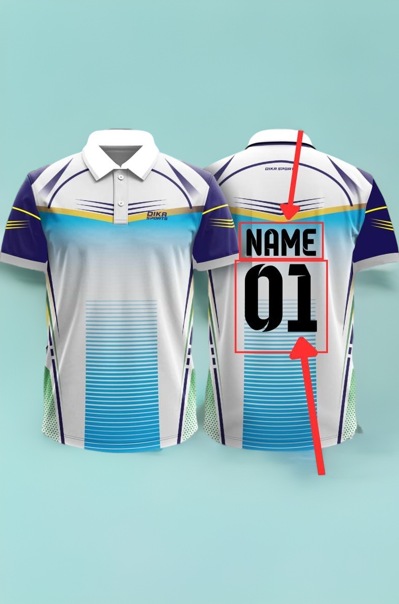 Dika Sports Custom Add Name and Number Jersey for Men Cricket t-Shirt | 2 Year to 5XL