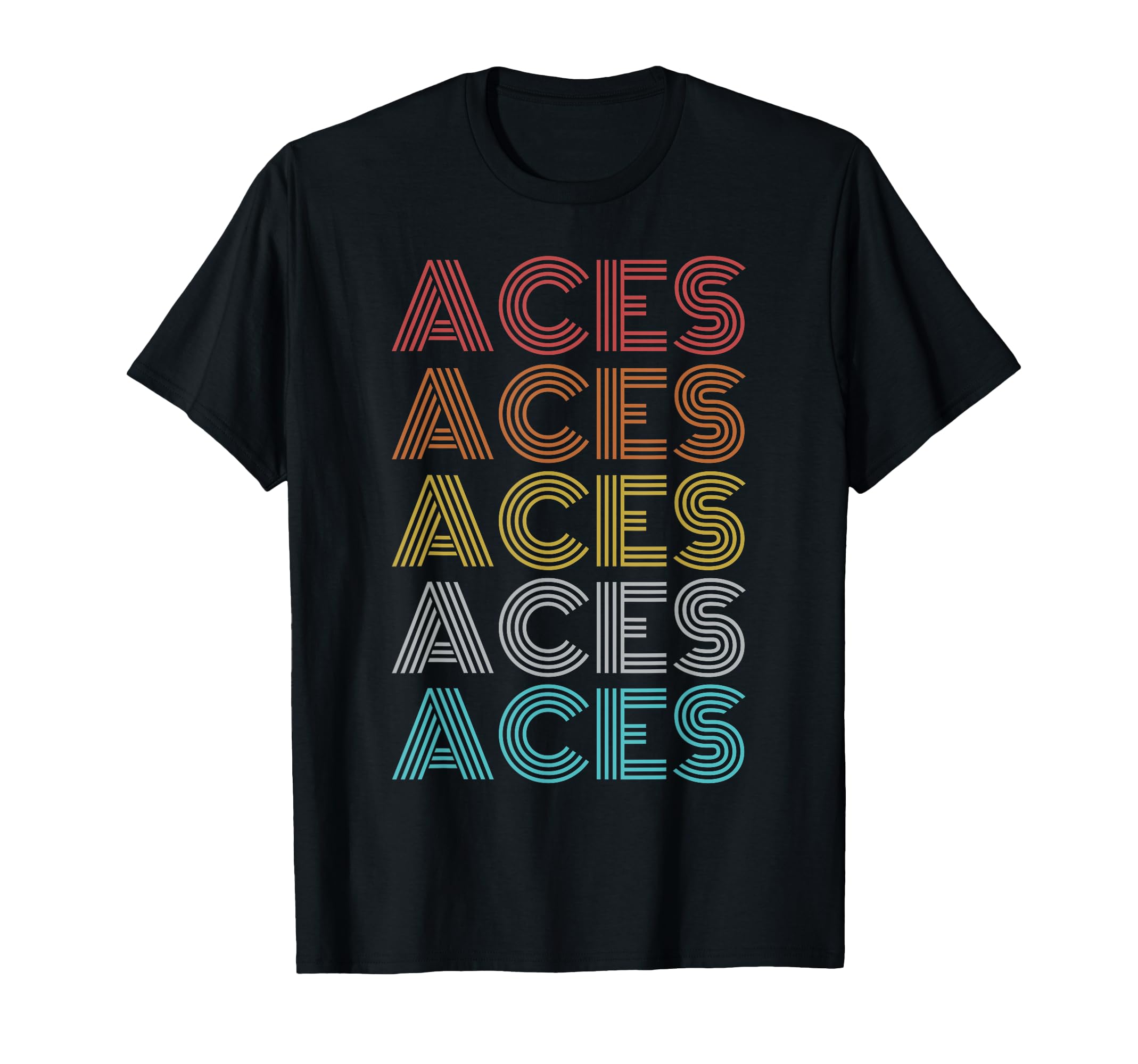 Aces Shirt Vintage Retro ApparelRetro Vintage Aces T-ShirtOEKO-TEX STANDARD 100