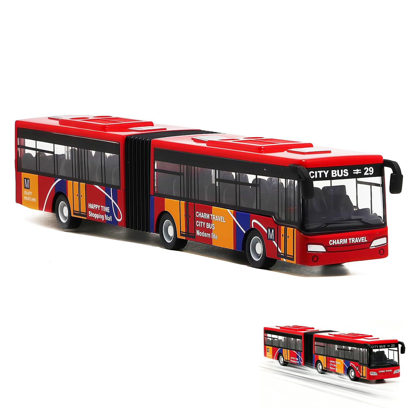 XZSKD Red Double-Decker London Bus Toy，Versatile Gift for All Ages
