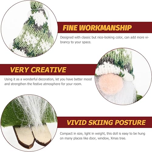 Miniatura 9 de BESTOYARD Gnomos de esquí, adornos de Navidad, gnomos colgantes, decoraciones de Navidad, árbol de Navidad, gnomos colgantes, adornos escandinavos