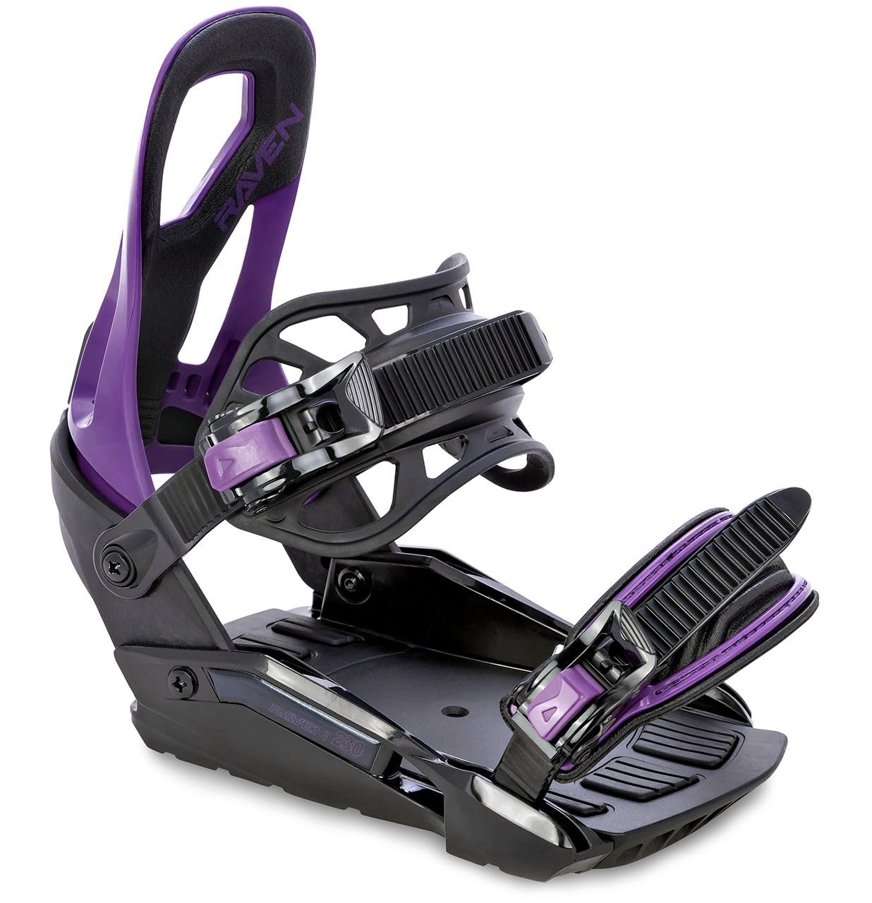 RAVEN – Fijación de Snowboard S230 de 37 a 41 adulto – Niño negro/morado mixto