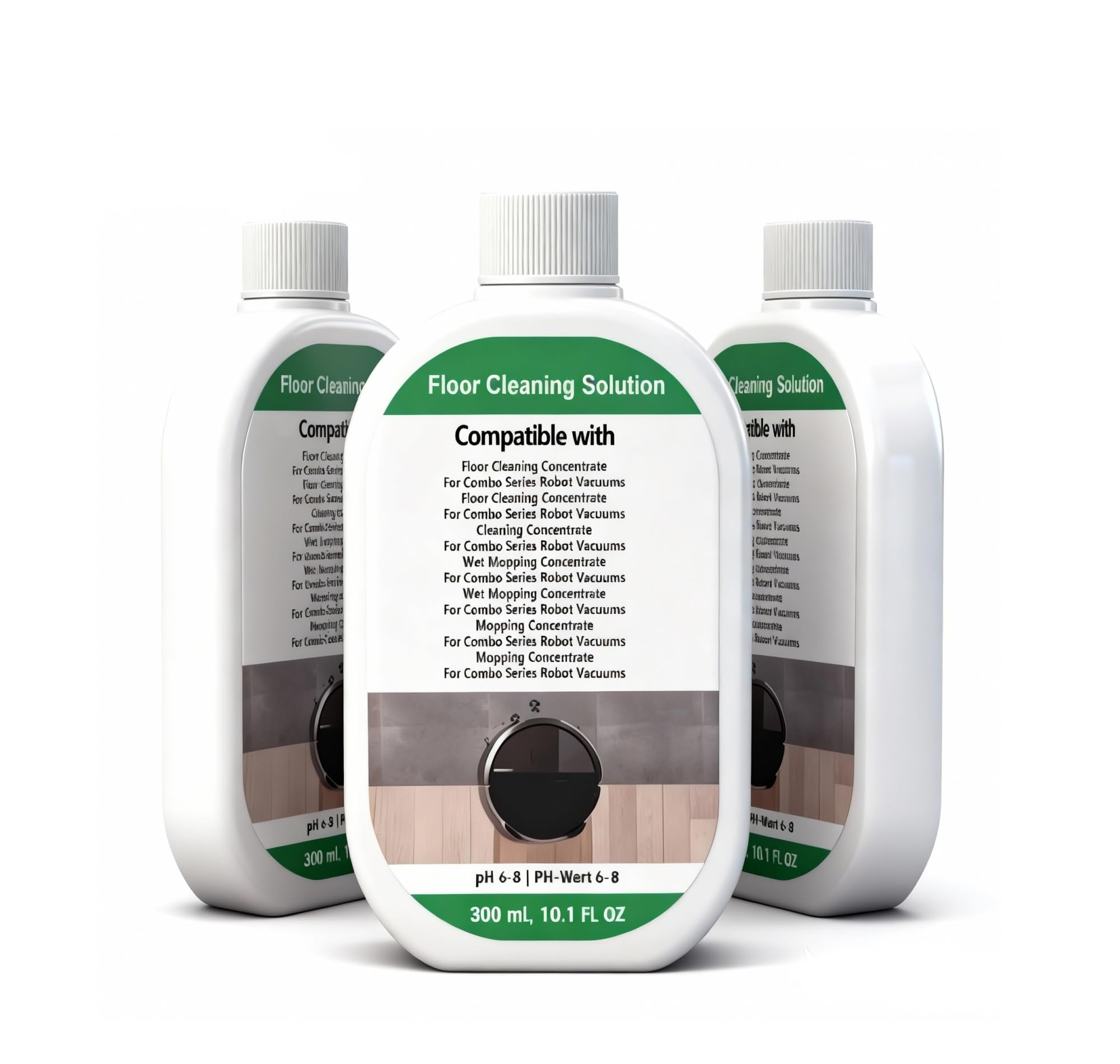 Wgdbcn 3Pcs 300Ml Robot Vacuum Cleaner Cleaning Concentrate Compatible With Roomba 105 Combo /105 Vac /104/Max 705 Combo + /Plus 505 Combo /405/505/705 & 706 10.1 Fl Oz(3Pcs)