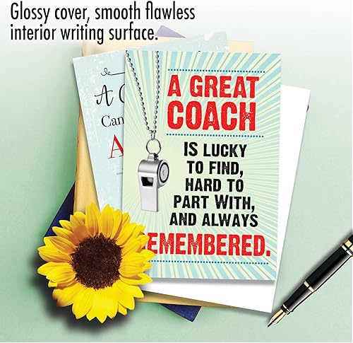 Miniatura 6 de NobleWorks - Surtido surtido surtido a granel de 3 tarjetas de felicitación de agradecimiento para profesores de escuela (entrenador) con sobres (3