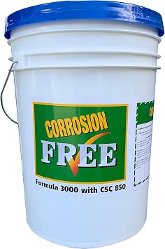 Corrosion Free Rust Cure Formula 3000 5 Gallon Pail No-Drip Rust Inhibitor & Undercoating for Cars, Trucks, Tractors, Snowblowers, Lawn Mowers Stops & Prevents Rust
