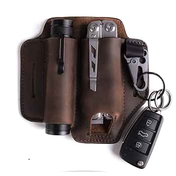小物 salva gentlestache Skórzana osłona dla Leatherman Multitool pochwa