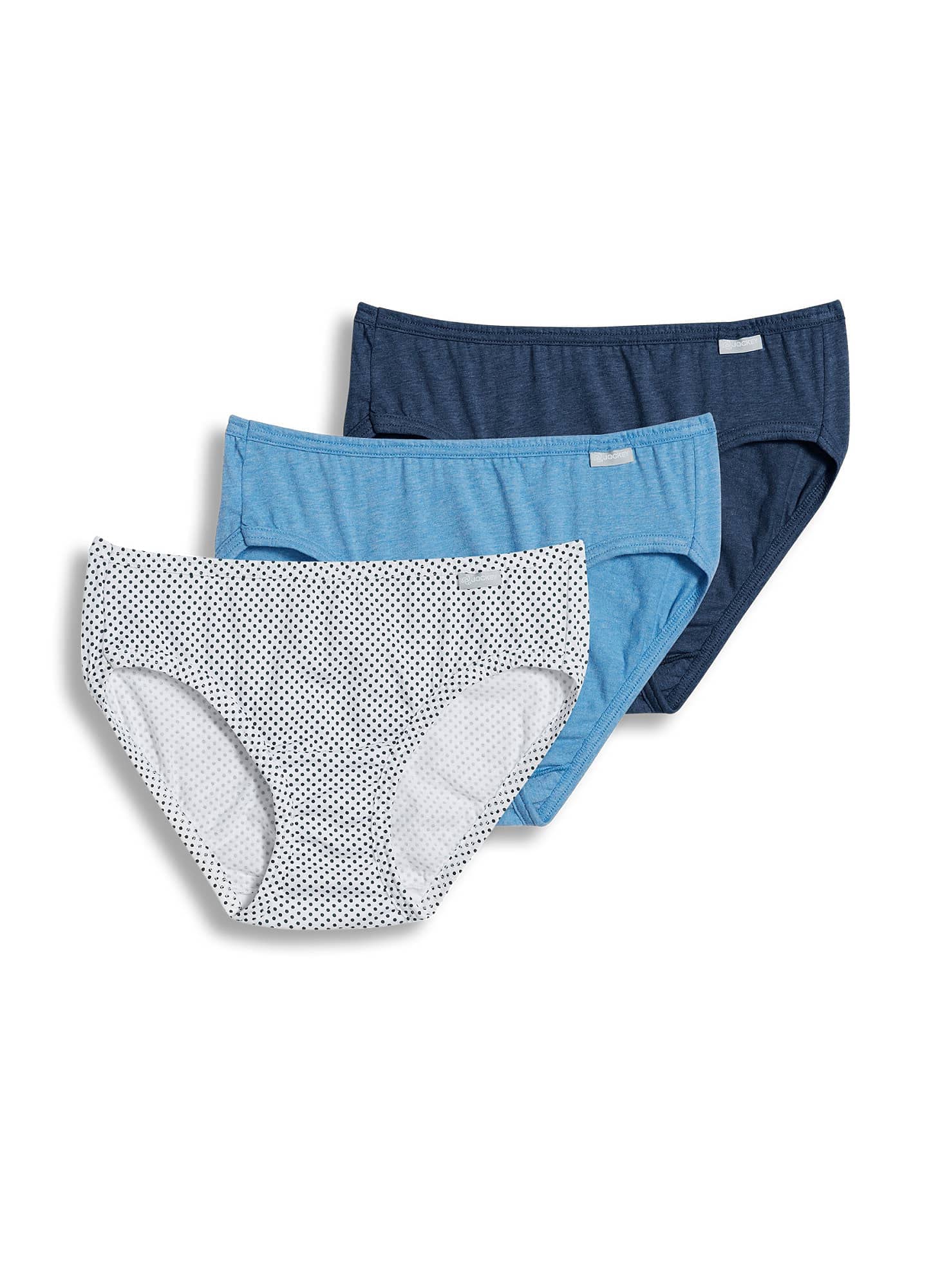 Jockey Women's Underwear 100% Cotton Elance Bikini - 3 Pack