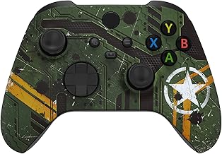eXtremeRate Army Mecha Front Housing Shell for Xbox Series X/S Controller, Custom Soft Touch Cover Faceplate for Xbox Series X/S, Xbox Core Controller - Controller NOT Included