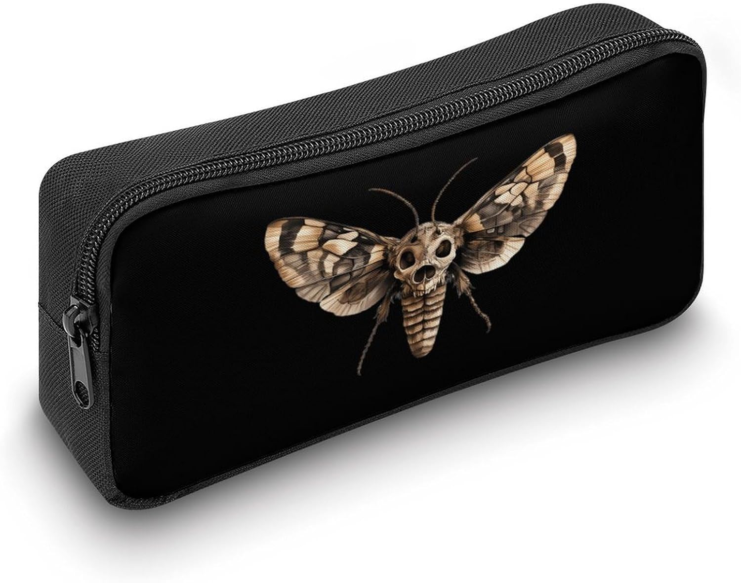 Skull Moth Travel Cosmetic Bag Makeup Bag image 4