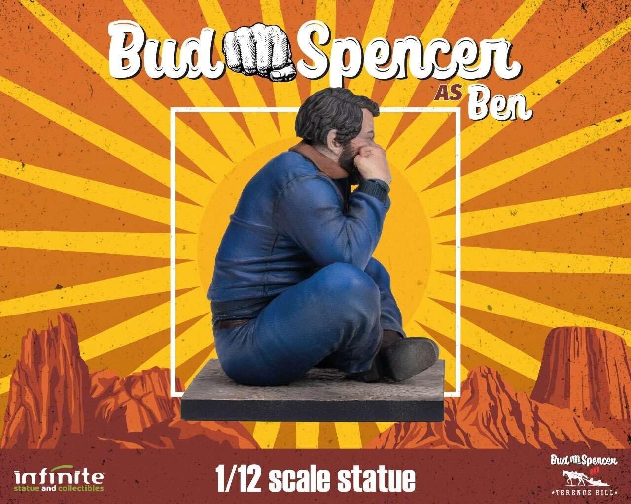 BUD SPENCER Ben - Scena Film ALTRIMENTI CI ARRABBIAMO - Statua Figura da Collezione in PVC - scala 1/12 - altezza 8cm