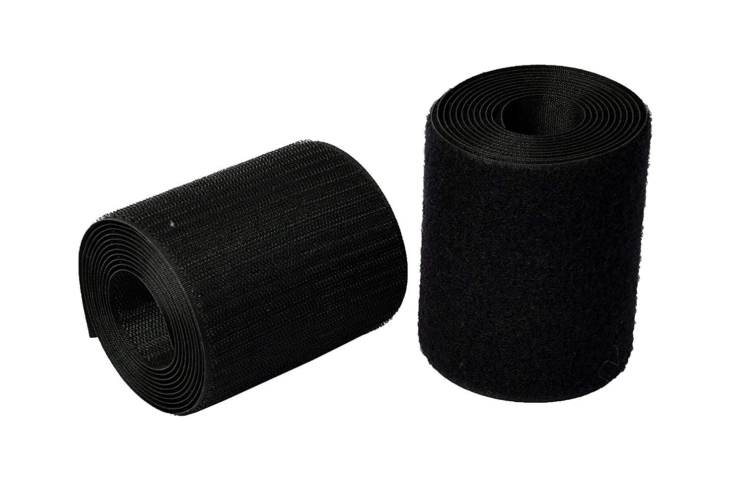 PRANSUNITA 100 mm – Hook & Loop Double Sided Tape - Non-Adhesive Nylon Fastener Interlocking Tape for Sewing Crafts DIY, Clothes, Shoes – Black – (2 MTS Each Hook & Loop Part Both)-picture-11