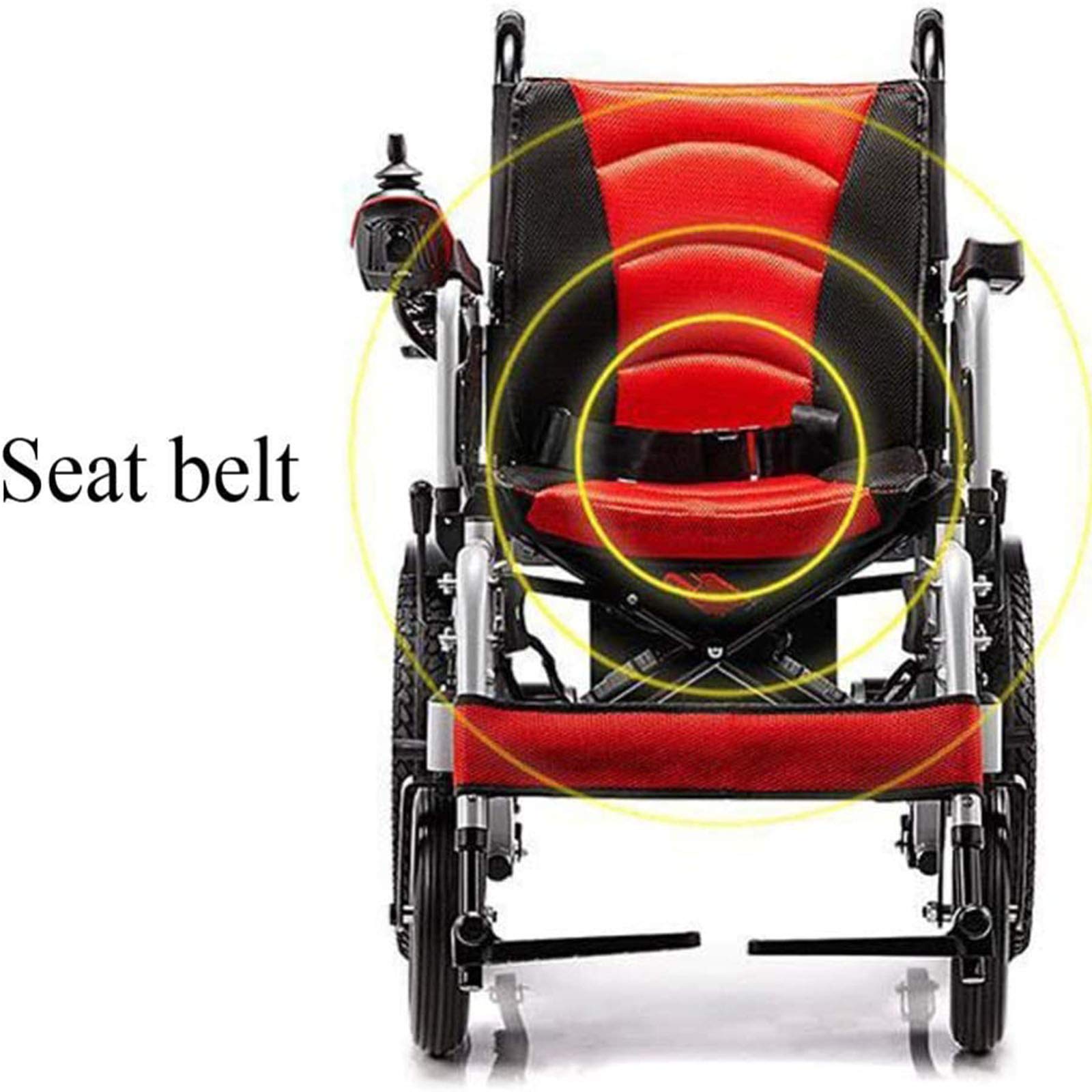 Sedia a rotelle elettrica, Sedia a rotelle elettrica pieghevole Sedia a rotelle intelligente Sedia a rotelle per anziani più sicura Super Endurance,Blu
