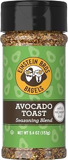 Einstein Bros. Bagels Avocado Toast Seasoning Blend - Sea Salt, Garlic, Onion, Red Pepper, Lemon - 5.4oz Jar