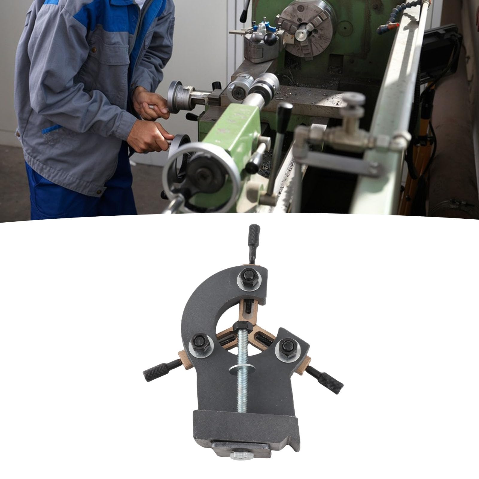 Tokarka do Drewna Podtrzymka Szary Kolor Metalowa Mała Tokarka Mobilny Stały Stabilizator do 0618 CJ18 CJ0618A 7x12 7x14 0618-3B Mini Tokarka