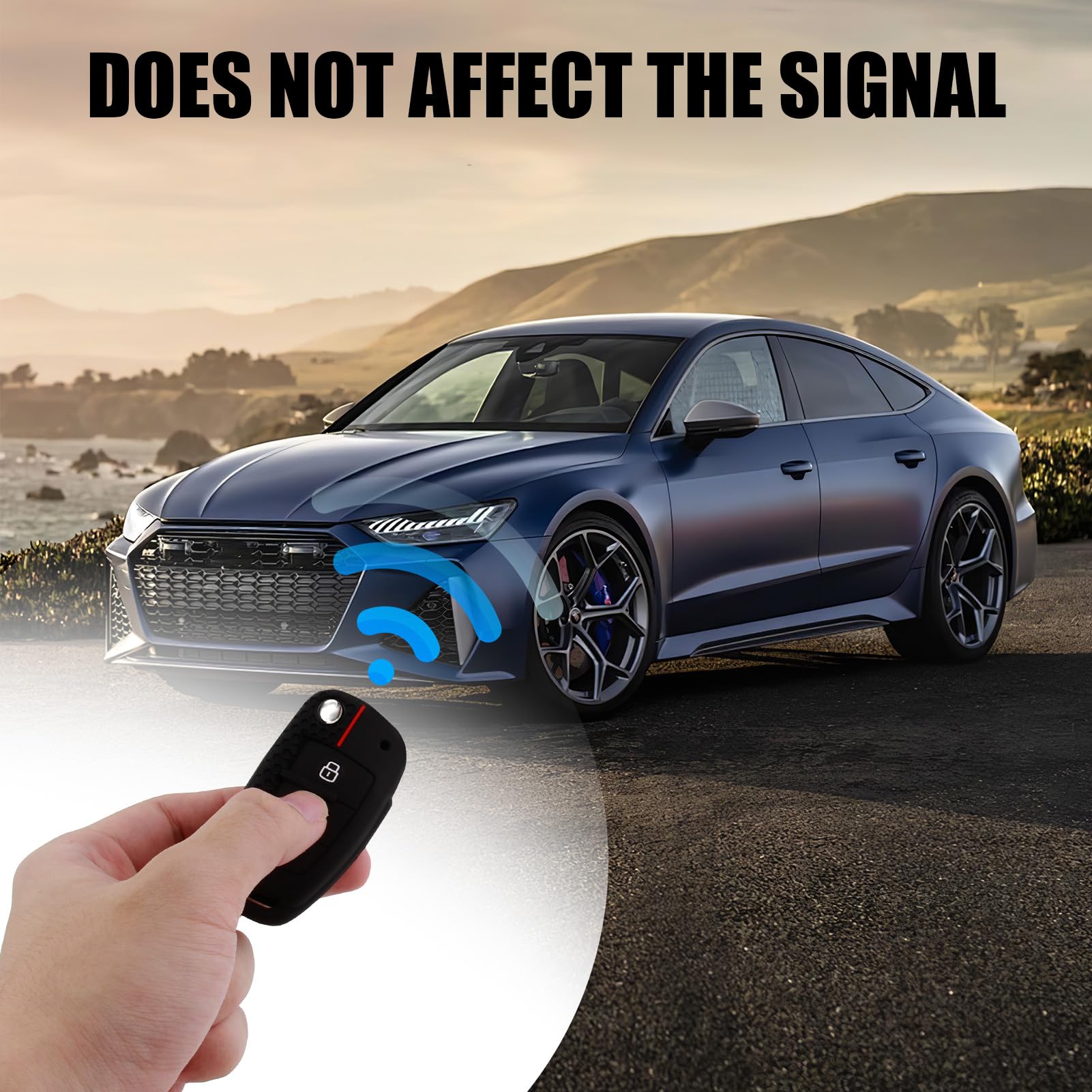 TPU Schlüsselhülle Für Audi & Seat - 2 Stück In Weißsilber, Stoßfest & Kratzfest