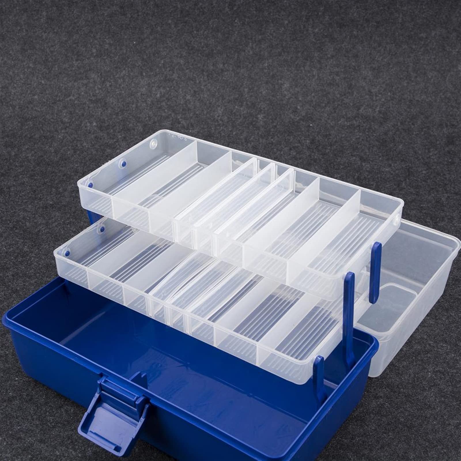 Cassetta Portautensili Organizer for cassetta degli attrezzi portatile con maniglia Valigetta for attrezzi multistrato for riparazione auto da pesca for elettricista for la conservazione domestica Via