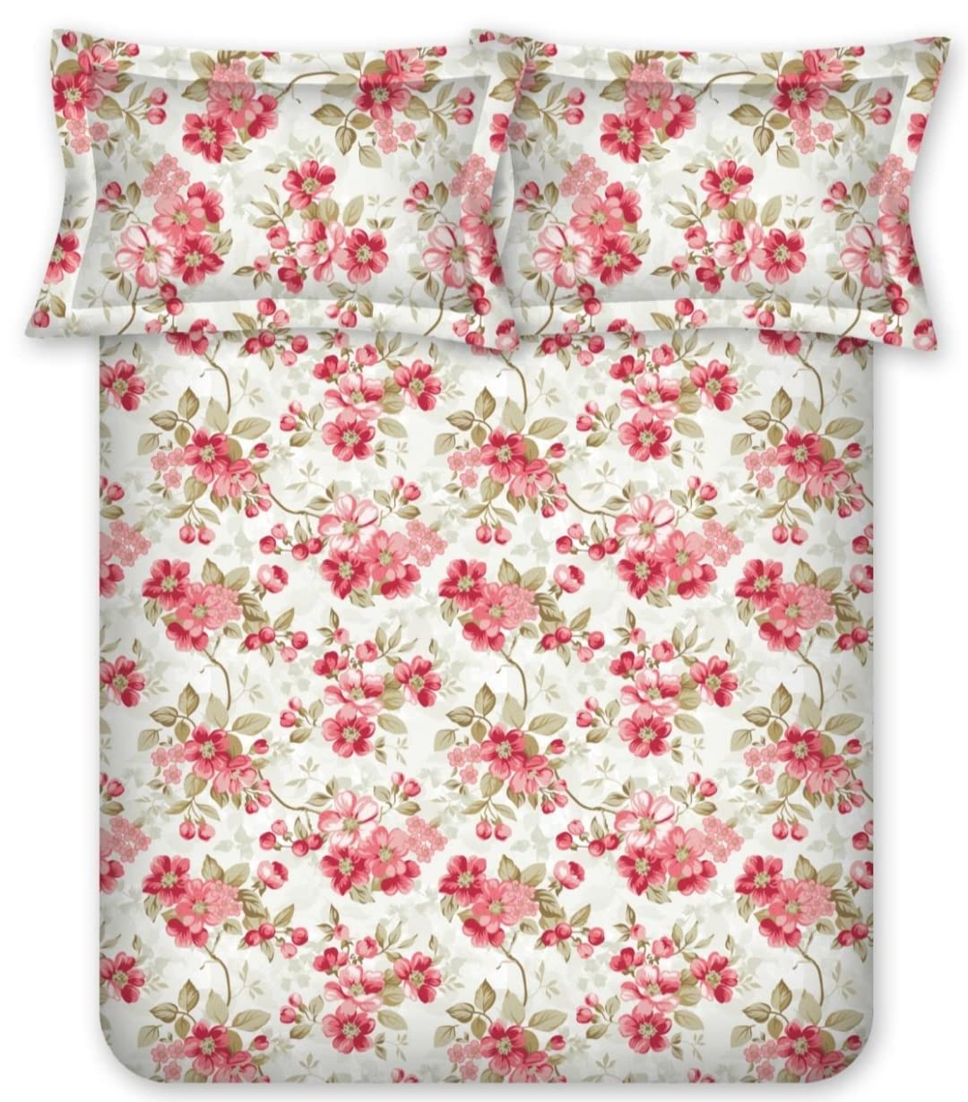 Bombay Dyeing King Size Bedsheet Florentine 144 Thread Count with 2