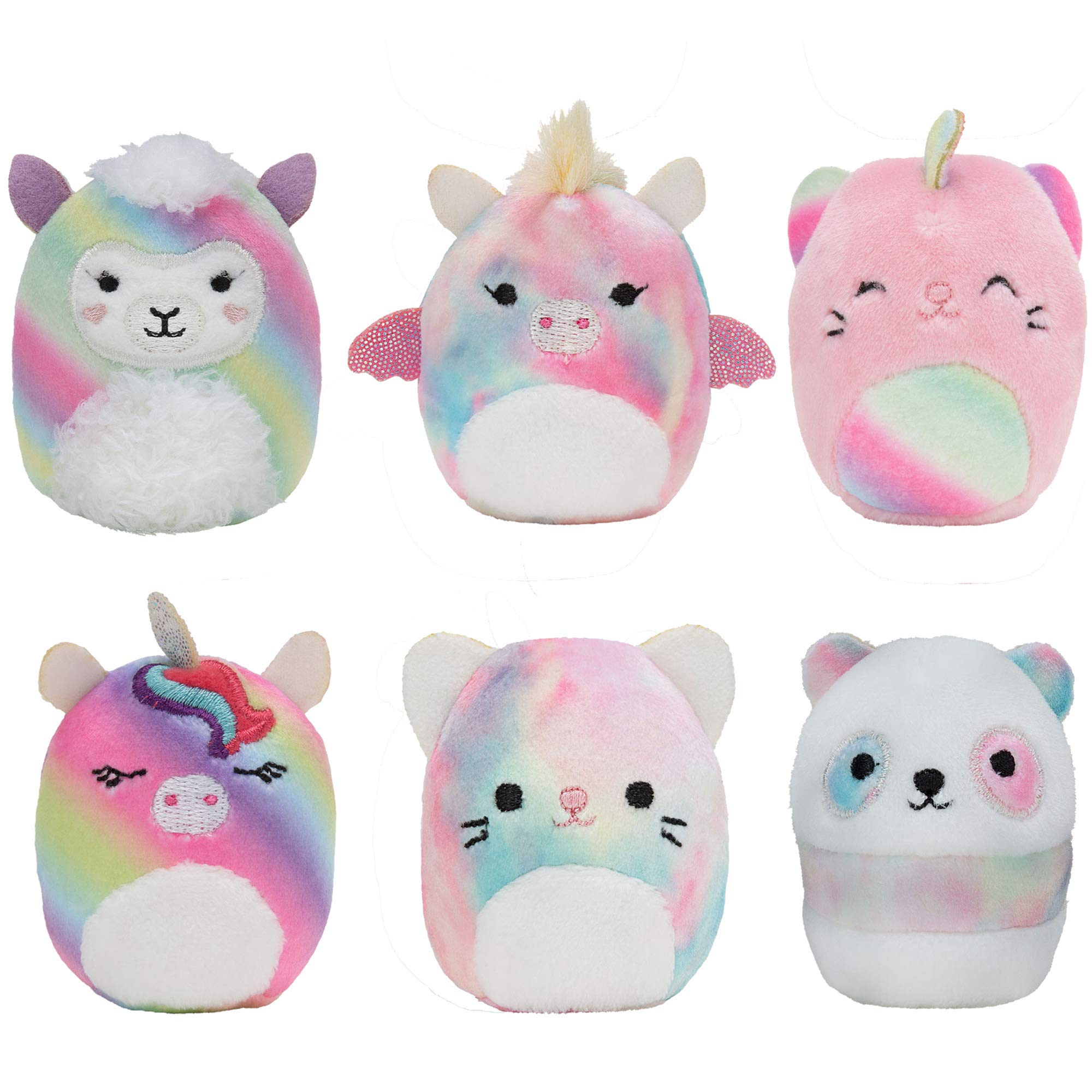 Squishville By Squishmallow Mini Plush Rainbow Dream Squad Six 2 Soft 