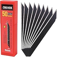 Vista 7 de Gomake Cuchillas de repuesto de cuchillo utilitario de 0.354 in, cuchillas de acero al carbono a presión de 30 grados para cuchillos de corte