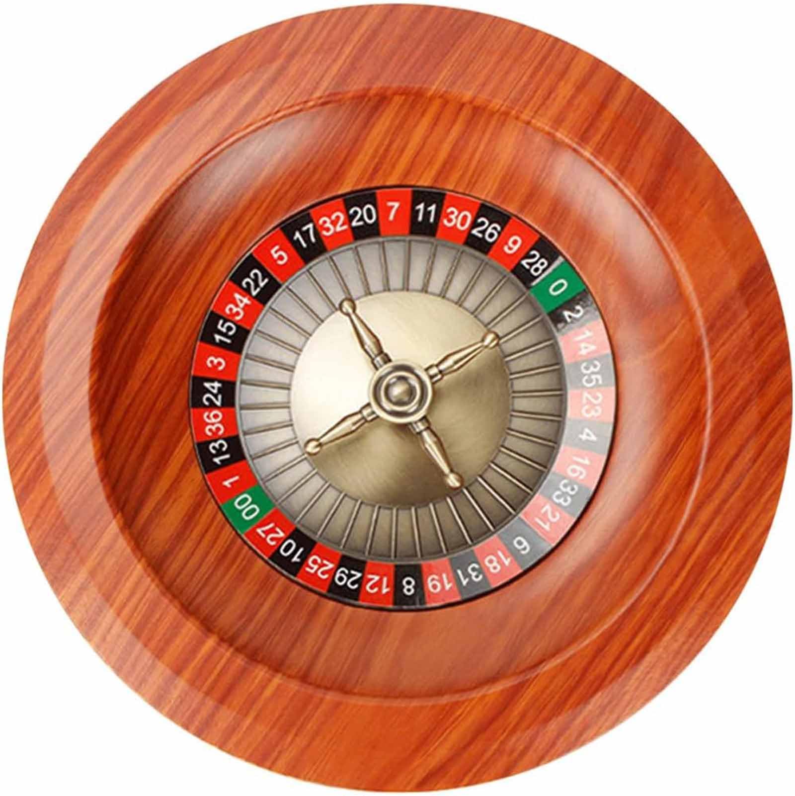 Generisch Holz Roulette-Rad Tragbar, Dauerhaft, Freizeittischspiel für Spieleabend zu Hause oder Club-Party, Ideal für Unterhaltung und Spaß mit Freunden
