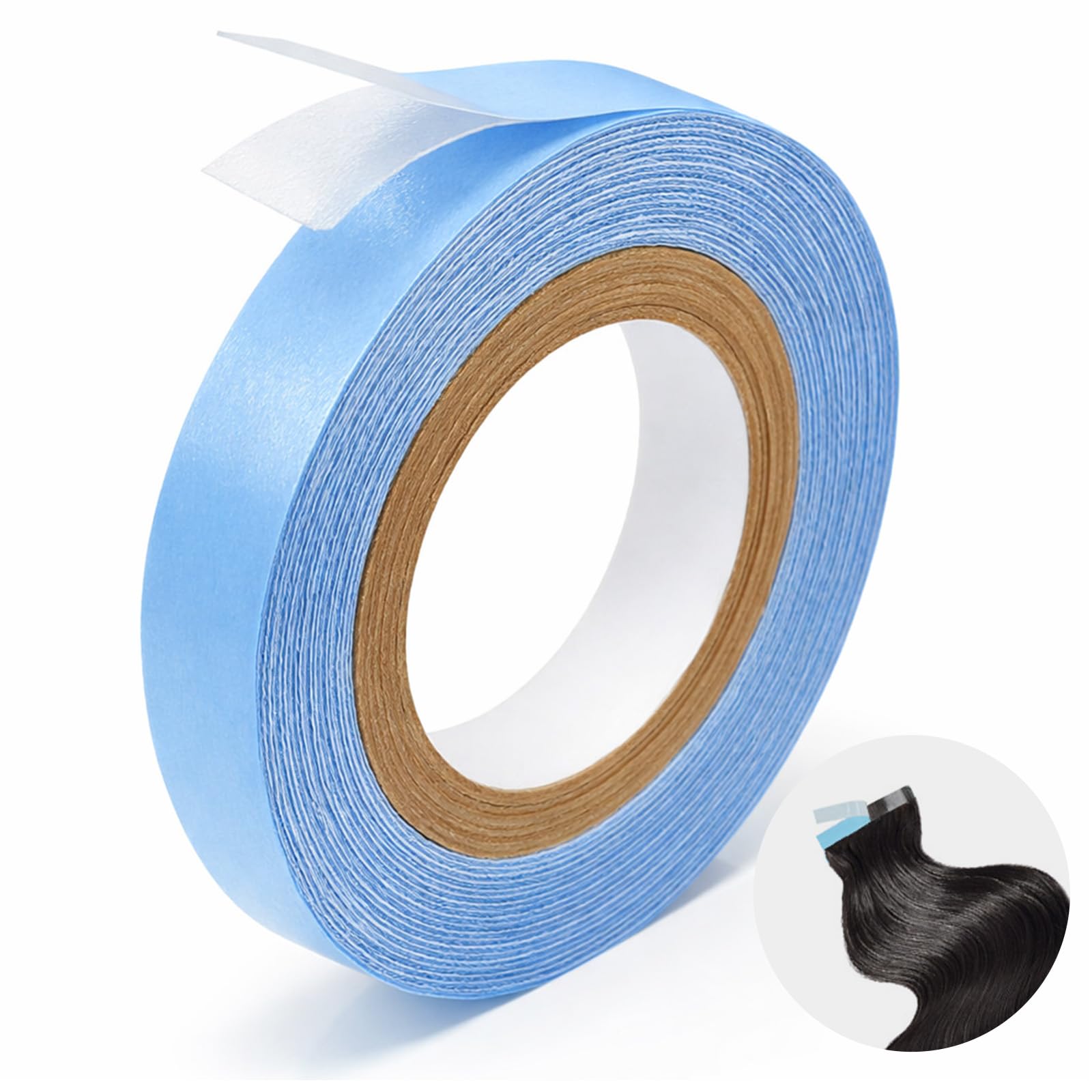 1 Roll Hair Extension Tapes Tabs Double Sided Ultra Hold, Hair Tapes For Extensions, Strong Waterproof Hold, Easy Clean Up - 8mm*2.7m
