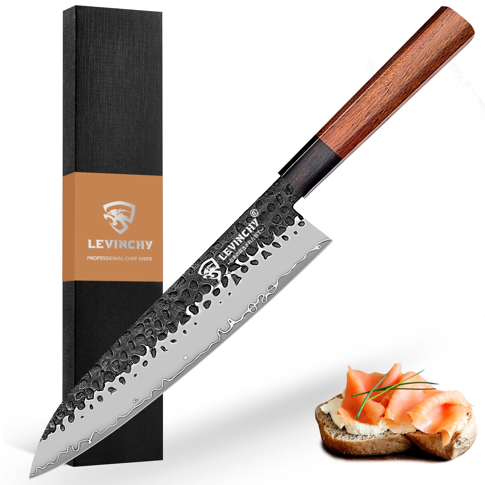 8-Inch Japanese Gyuto Chef Knife 440C Damascus Steel Blade