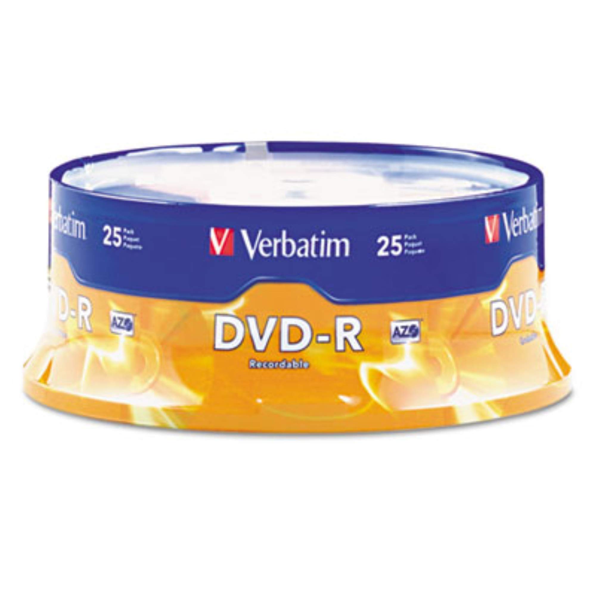 Verbatim 4.7GB up to 16x DataLifePlus White Inkjet Hub Printable Recordable Disc DVD-R 100-Disc Tape Wrap 97016 3-Pack