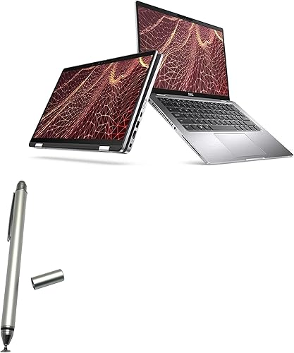 BoxWave Lápiz capacitivo compatible con Dell Latitude 7430 2 en 1, lápiz capacitivo DualTip, punta de fibra de disco con punta de disco, color