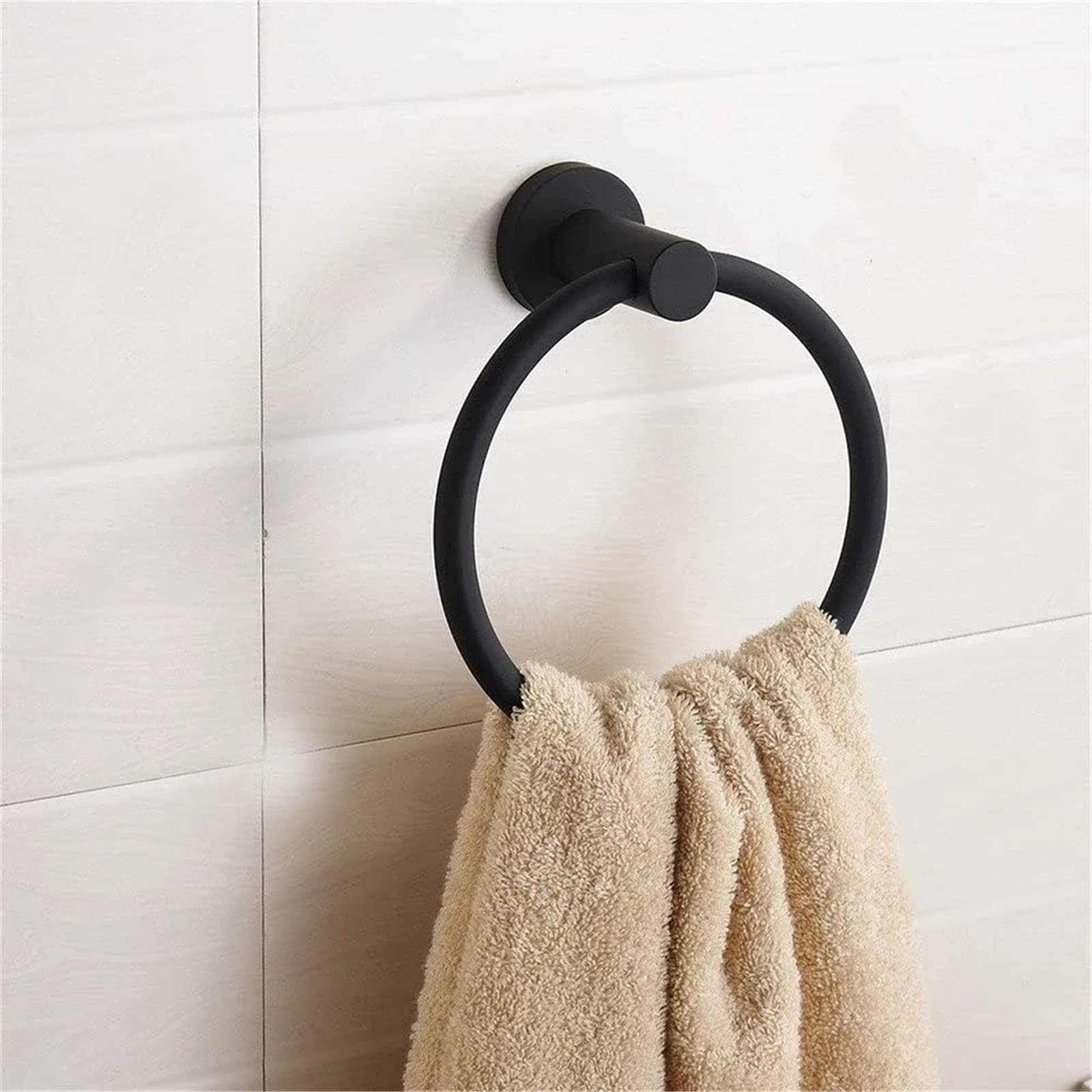 LNNSHX Handtuchringe, Badezimmer-Handtuchhalter, runder Wand-Handtuchring für Küche und Badezimmer