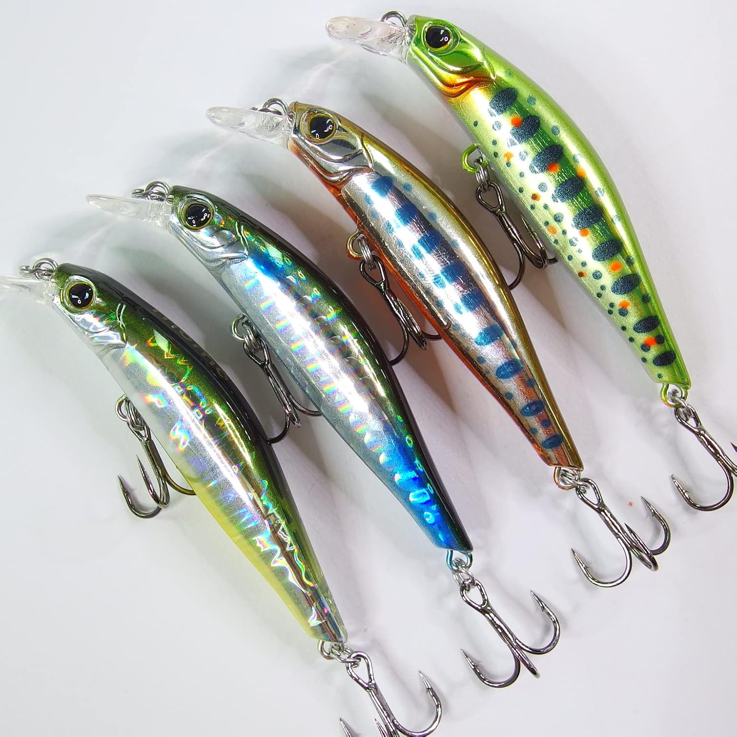 momolures - ULTIMA ARTIST SWIMMER 60mm Sinking Minnow for LRF Bass, Seabass, Pike, Trout, Salmon lure fishing (4 Pieces Assort #02) - Image 3