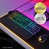 Teclado gamer SteelSeries Apex 3 RGB – Iluminación RGB en 10 zonas – Resistente al agua IP32 – Reposamuñecas magnético premium (interruptor de juego silencioso) 3