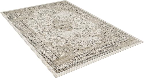 Miniatura 4 de Allstar - Alfombra decorativa moderna de 8 x 10 pulgadas, diseño fósil (9 pies 8 pulgadas x 7 pies 6 pulgadas)