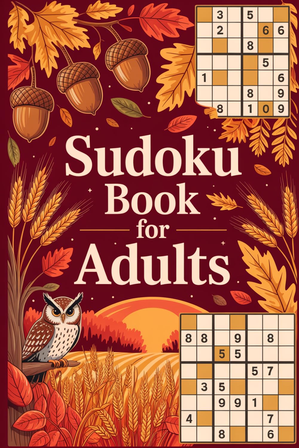 Sudoku Book for Adults: Grid-Logic Mind Wellness Puzzle Workbook for Grown-Ups