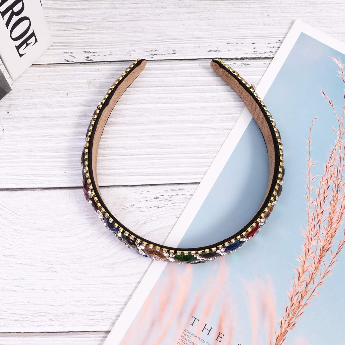 FRCOLOR 3stücke Delicate Rhinestone Haarband Für Kreative Haarschmuck Accessoires Bunten Farben Für Verschiedene Anlässe Und Unvergessliche Fotos