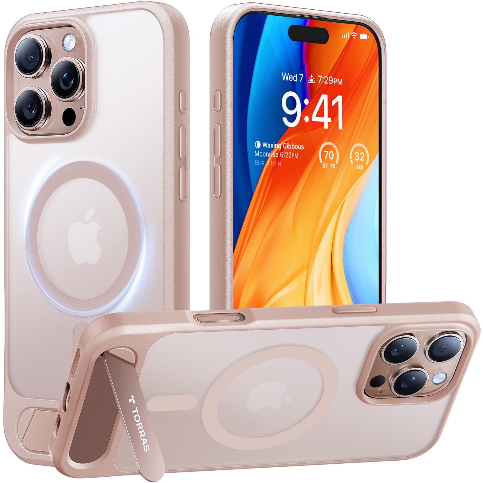 Amazon.com: TORRAS for iPhone 16 Pro Max Case Translucent Natural