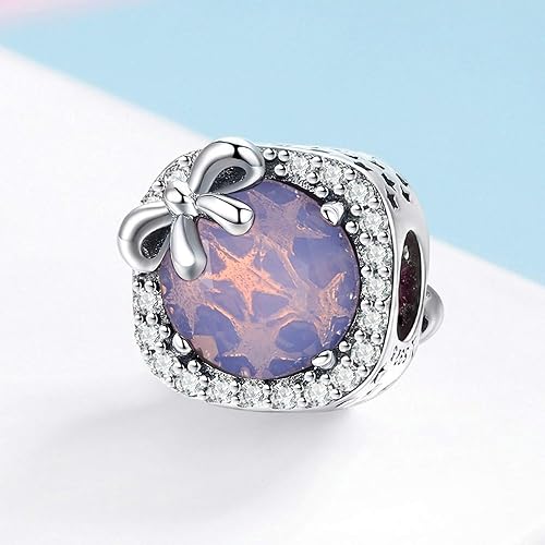 Miniatura 3 de MUERDOU Birthstone Charm Fit for Charms Bracelet Bowknot Birthday Crystal Charms for Bracelet and Necklace