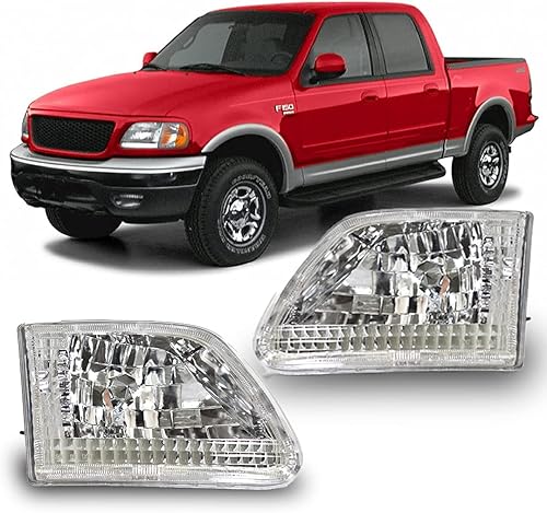 WJ10-0014-01 faros delanteros con lente transparente, carcasa cromada Winjet (Ford)