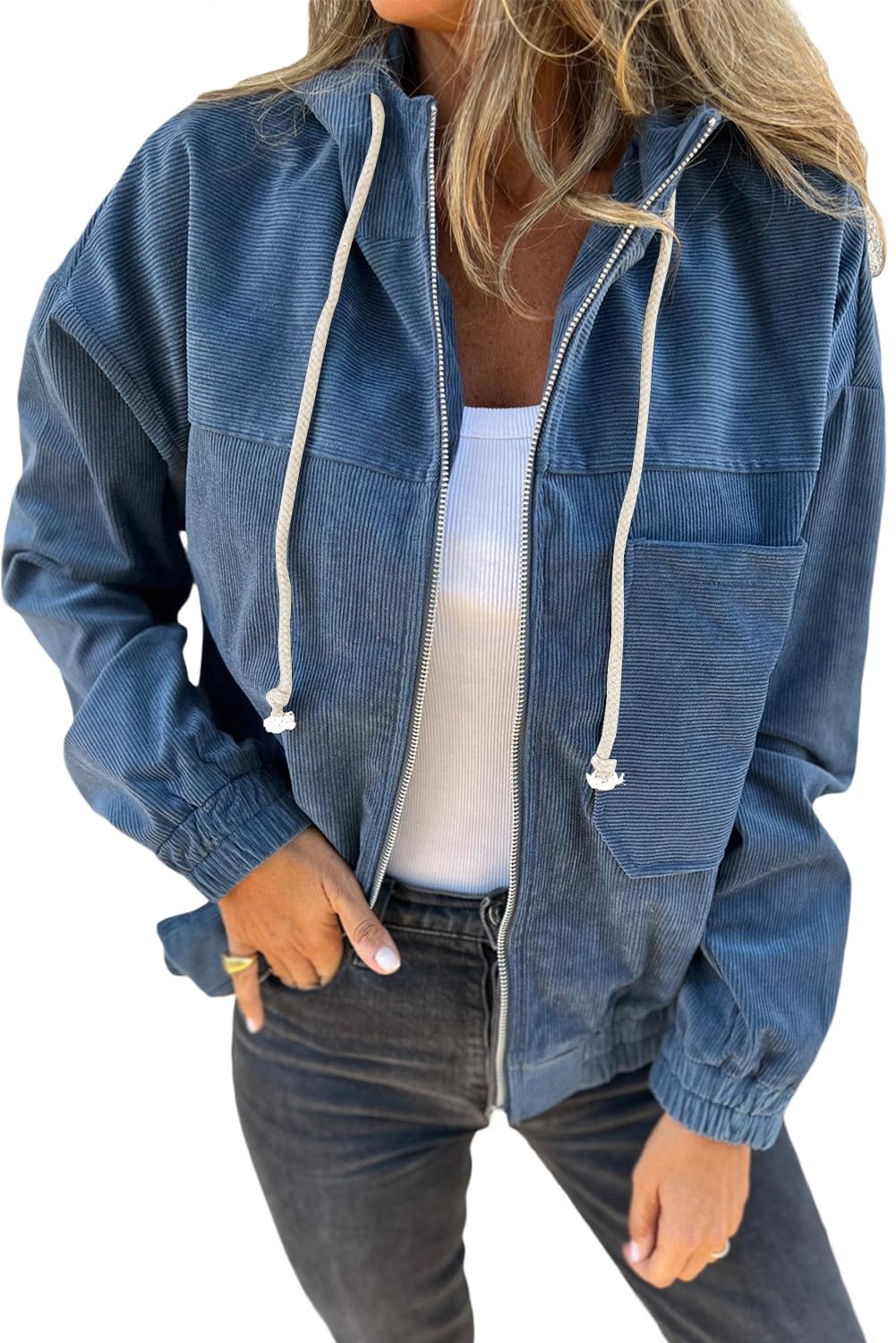 Cord Jack Women's Spring Autumn Transition Jacket