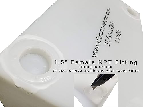 Miniatura 5 de Class A Customs  Tanque de agua fresca y gris RV  Paquete combinado (16 galones y 21 galones)  Tanques de retención de agua RV