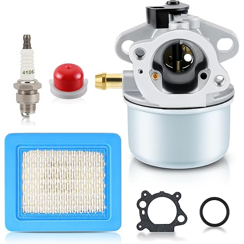 AUTOKAY 799868 Carburetor kit Compatible with 6-6.75 HP Craftsman Snapper 22" Push Mower Carb, with Air Filter Spark Plug Re#498170 799872 694202 497586 498254 Lawn Mower Parts
