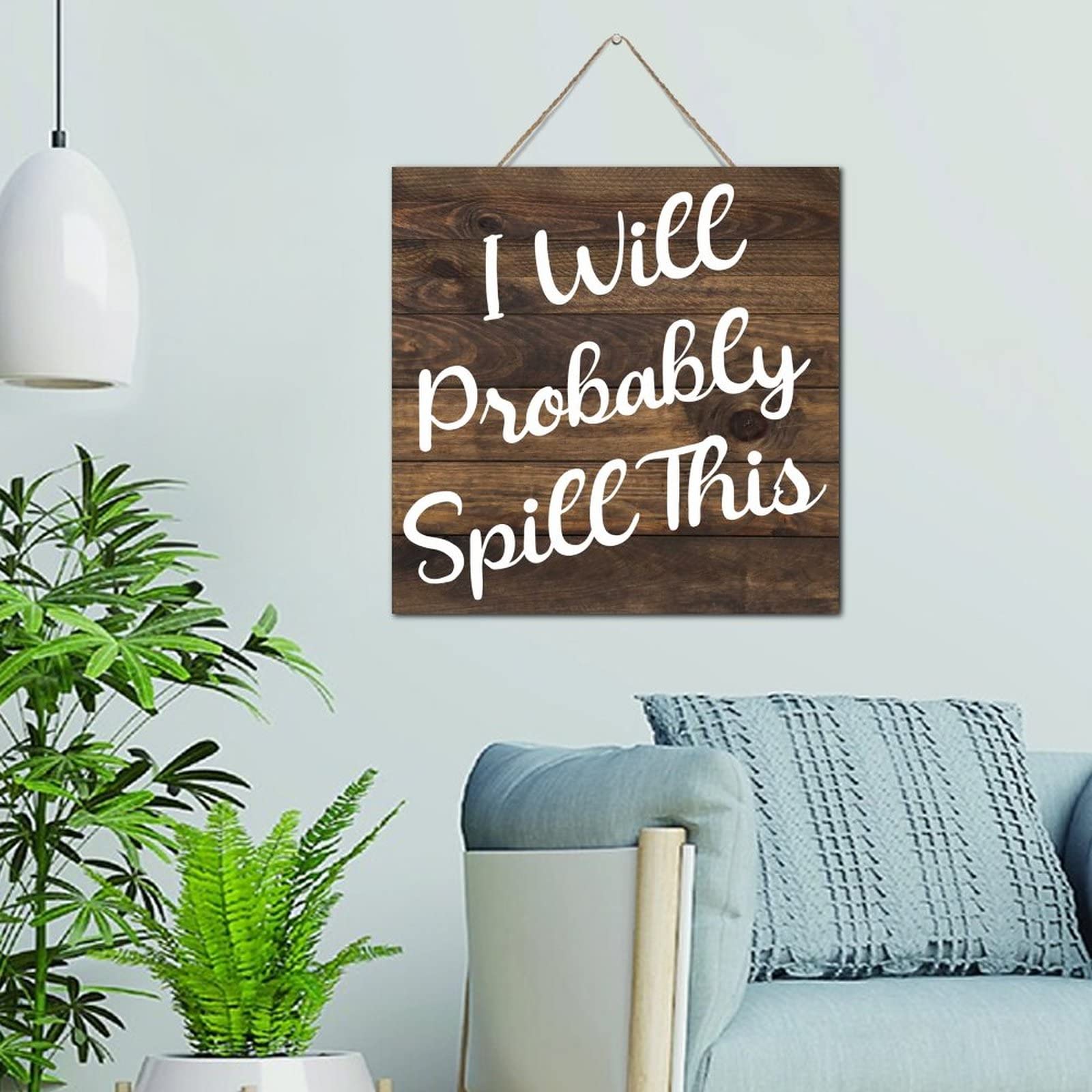 Plaque murale en bois style bistrot pour une cuisine conviviale