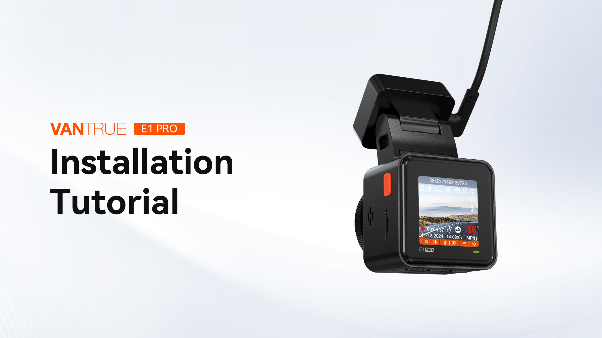 VANTRUE E1 Pro Dash Cam 4K HDR - Telecamera Auto Con WiFi 5GHz, GPS, Visione Notturna, Parcheggio 24/7, Supporto 1TB - Foto 11